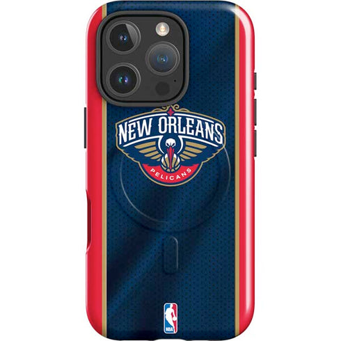 NBA New Orleans Pelicans Jersey iPhone 16 Pro Magsafe Impact Case